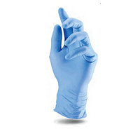 Перчатки нестерильные нитриловые (100 штук) голубые