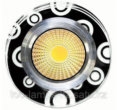 Спот встраиваемый светодиодный LED HH-ZQQ Круглый Black White , фото 2