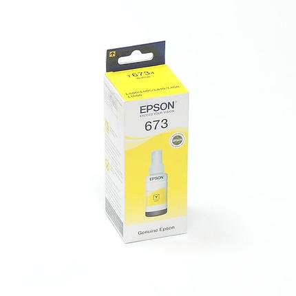 Оригинальные чернила Epson T6734 (желтый), фото 2