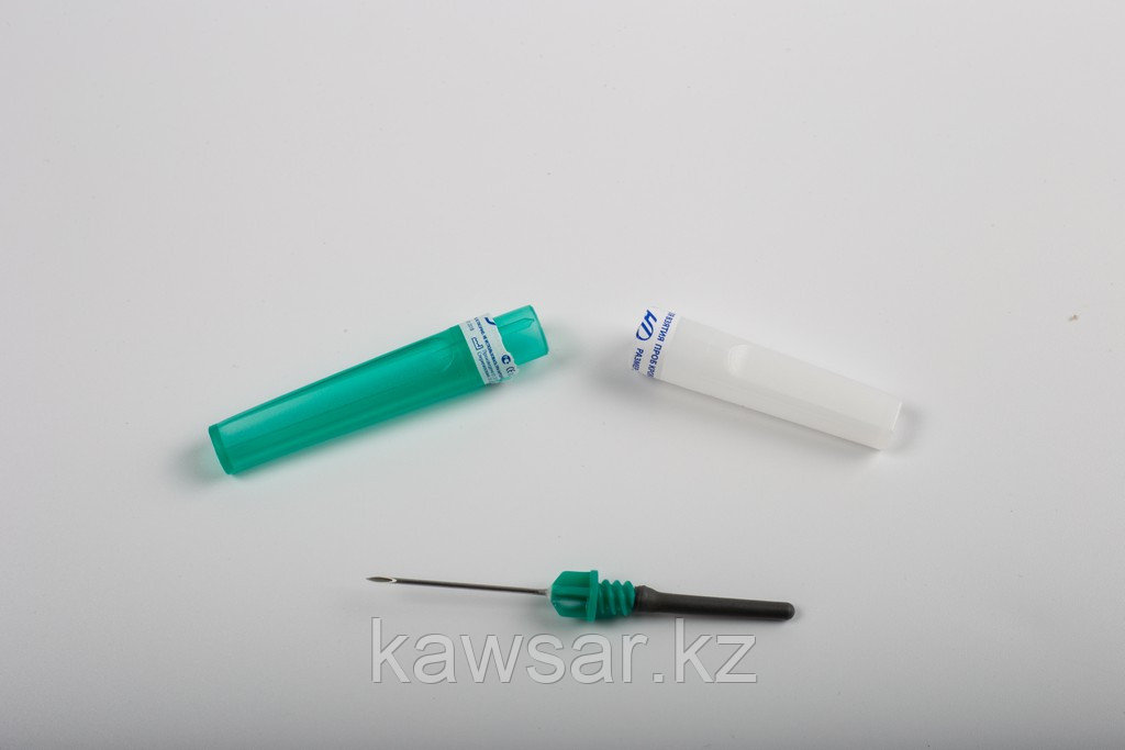 Игла двухсторонняя 20G, 21G, 22G 1 1/2 (желтый, зеленый, черный)