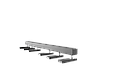 Магнитный шинопровод 1 м (подвесные тросы в комплекте), фото 3