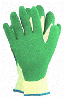 Трикотажные перчатки с латексным покрытием