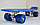 Пенни борд подростковый 56*15 Penny Board с гелевыми колесами синий, фото 6