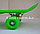 Пенни борд подростковый 56*15 Penny Board с гелевыми колесами зеленый, фото 4