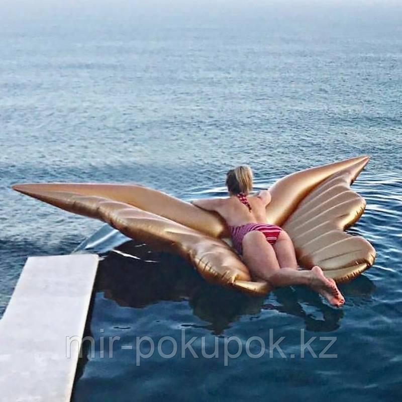 Пляжный надувной матрас Золотые крылья ангела, 250 см - фото 5 - id-p64648007