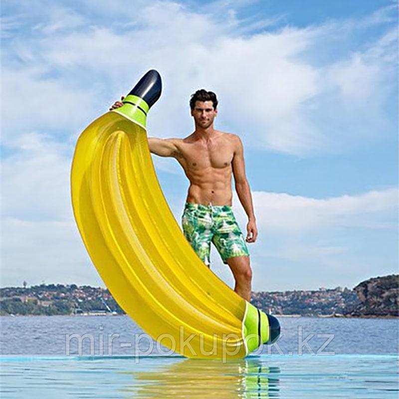 Пляжный надувной матрас Банан желтый, 188 см - фото 1 - id-p64648400