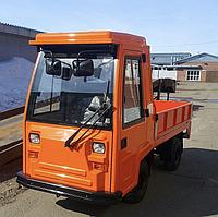 Электротележки грузоподъемностью 2 тонны со стеклопластиковой кабиной, с пневматическими шинами