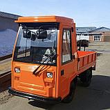 Электротележки грузоподъемностью 2 тонны со стеклопластиковой кабиной, с пневматическими шинами, фото 3