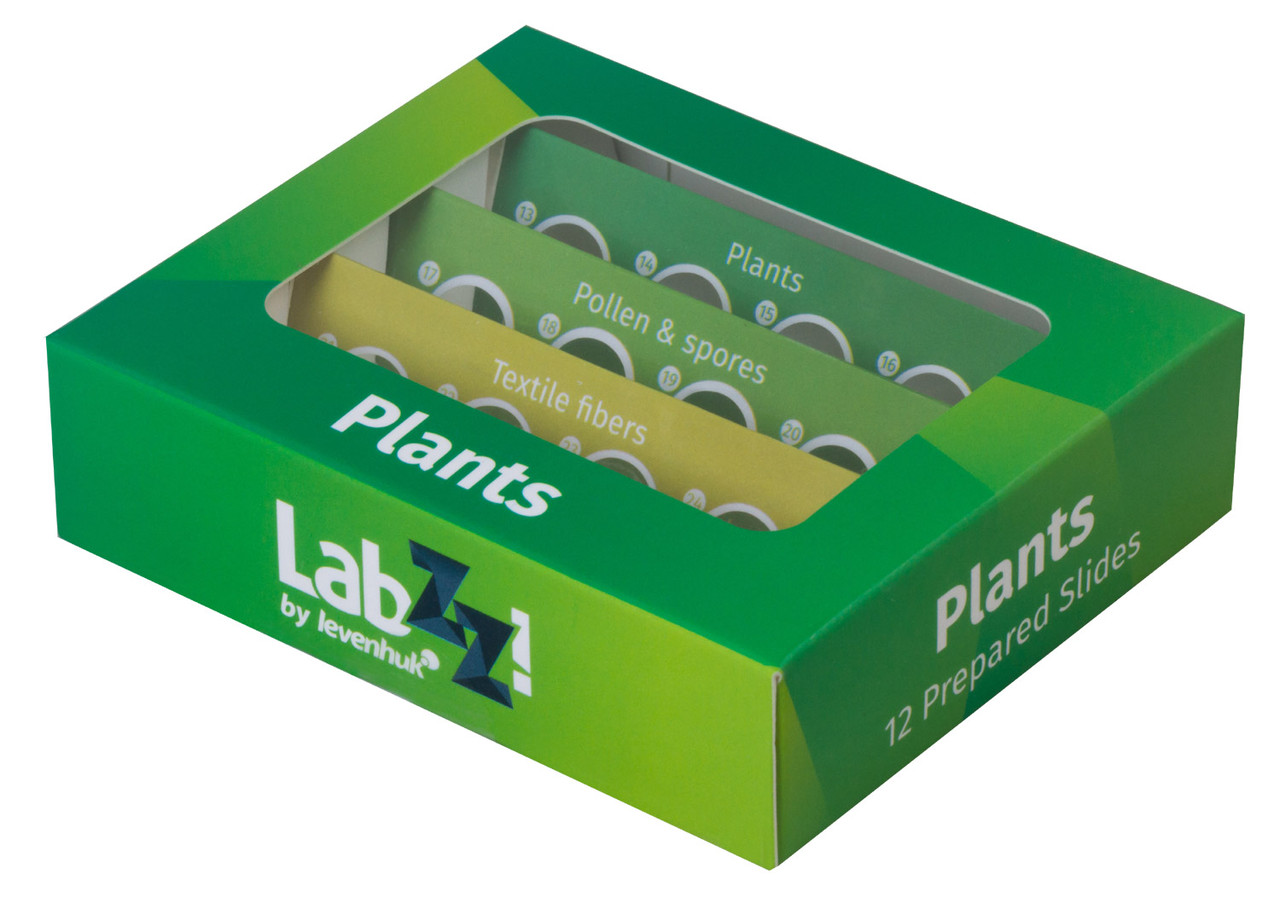 Набор микропрепаратов Levenhuk LabZZ C12, растения, фото 1