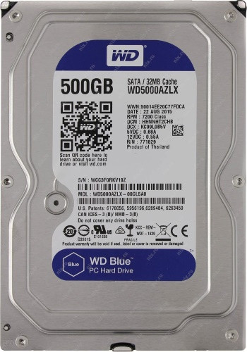 WD5000AZLX - 500Гб Жёсткий диск Western Digital.