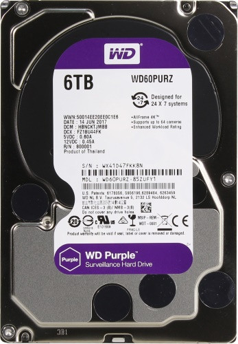 WD60PURZ - 6Тб Жёсткий диск Western Digital.