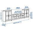 Шкаф для ТВ БРИМНЭС комбинация белый ИКЕА, IKEA , фото 2