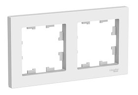 ATLASDESIGN 2-постовая РАМКА, универсальная, БЕЛЫЙ