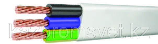 Шнур (провод) медный, гибкий ШВВП 2x0.5 белый: продажа, цена в Алматы ...