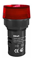 Индикатор ADDS ЛК-22 мм красный LED 220В DEKraft