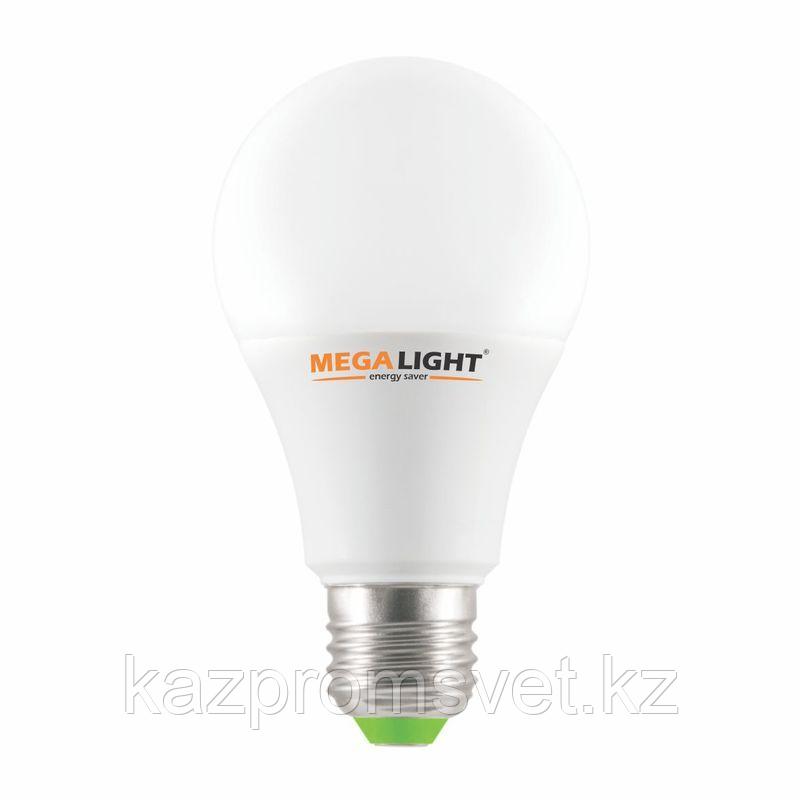 Лампа LED A60 "Standart"  9w 230v 6500K E27 MEGALIGHT