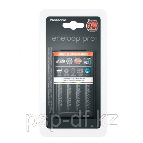 ЗУ Panasonic Smart & Quick (K-KJ55HCD40E) на 4 аккумулятора + 4шт Eneloop Pro АА 2500 mAh