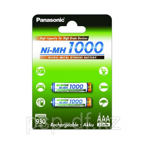Аккумуляторы Panasonic AAА 1000mAh 2BP(BK-4HGAE/2BE) 2шт