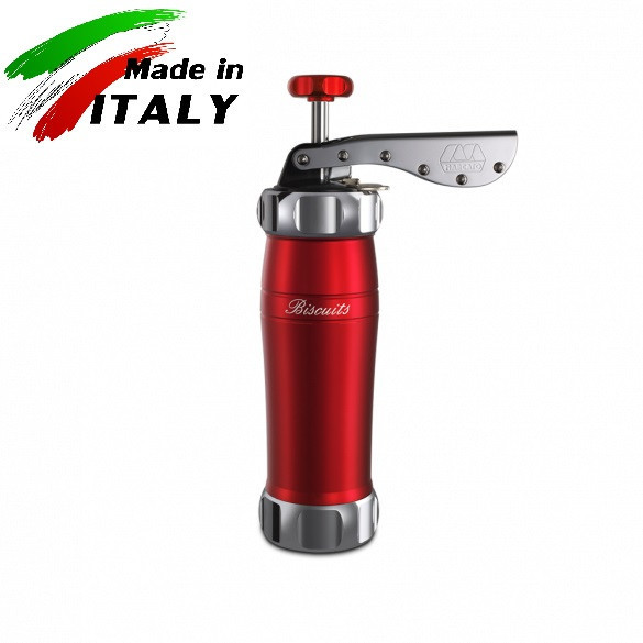 Marcato Design Biscuits Rosso кондитерский шприц - пресс для печенья, красный