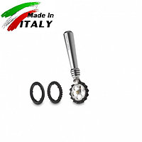 Ручная лапшерезка - фигурный нож для теста, лапши, пасты Marcato Design Pastawheel Argento, серебряный 38777753 Ручная лапшерезка - фигурный нож для теста, лапши, пасты Marcato Design Pastawheel Argento, серебряный