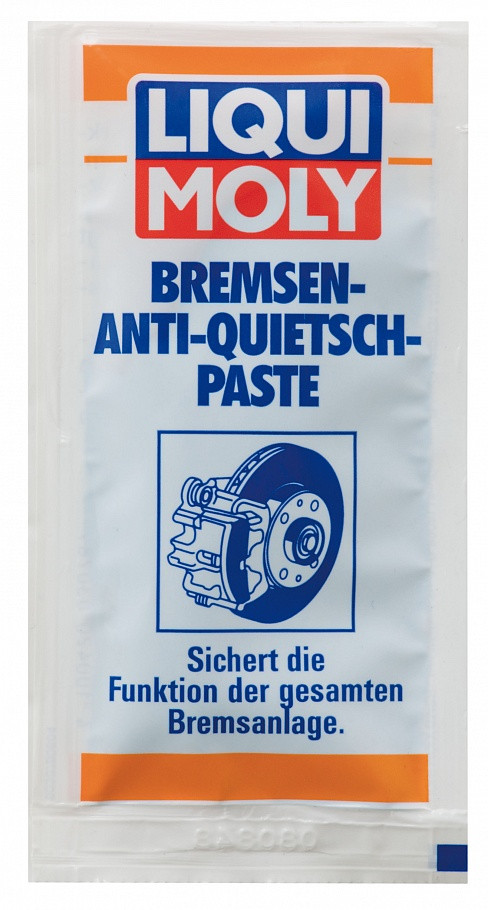 Синтетическая смазка для тормозной системы Liqui Moly Bremsen-Anti-Quietsch-Paste 10g.