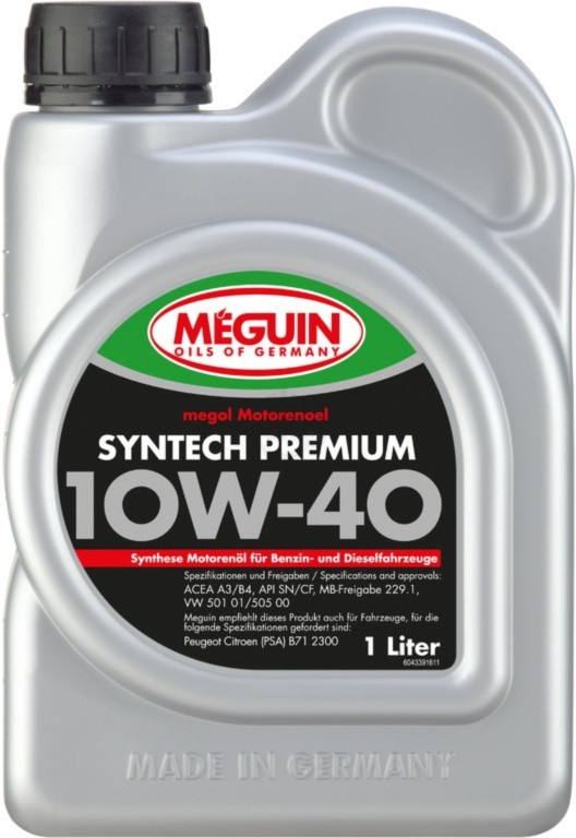Моторное масло Meguin Megol Syntech Premium 10W-40 1L - фото 1 - id-p64860435