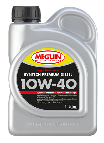 Моторное масло MEGUIN Moto Sint Premium Diesel 10w40 1 л.