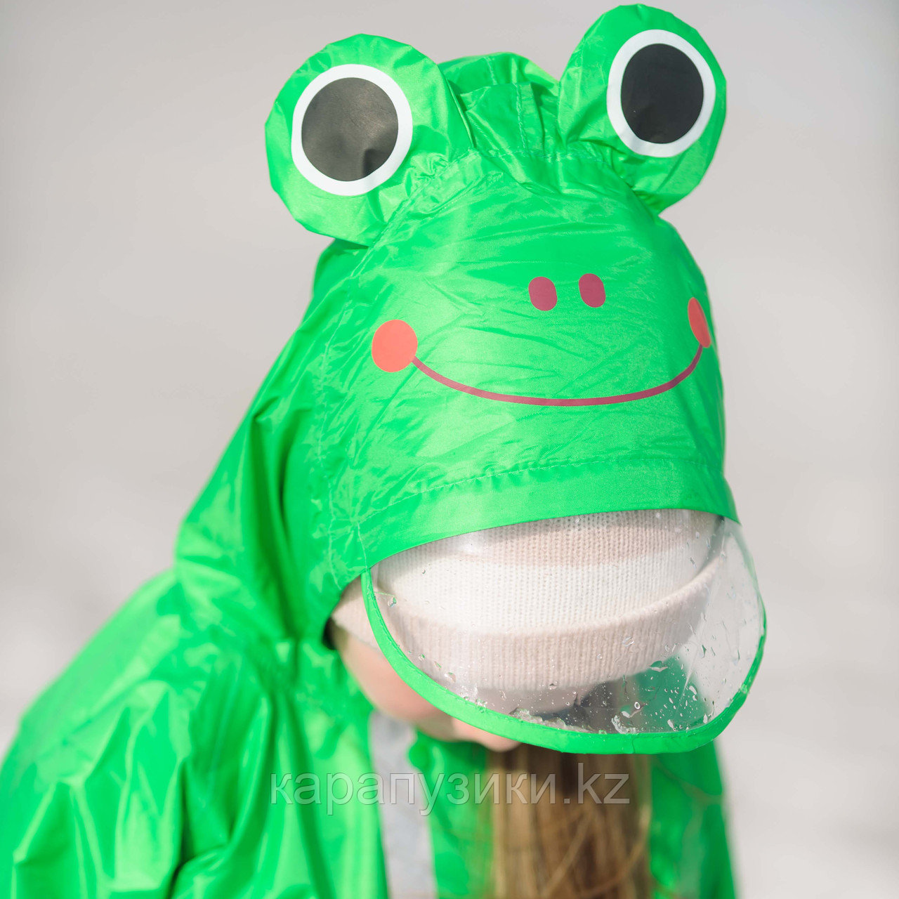 Дождевик детский зелёный лягушонок - фото 4 - id-p64862641