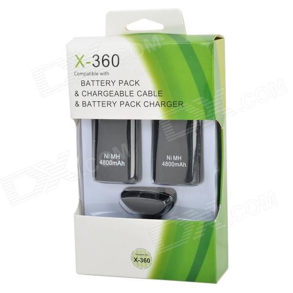 Зарядное устройство XBOX 360: Play and Charge Kit Duble Pack (RF-1310S) - фото 1 - id-p48145331