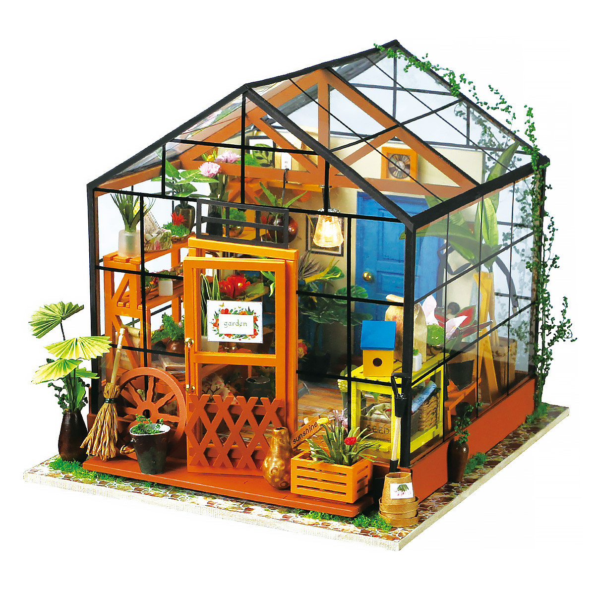 Развивающий интерьерный конструктор Diy House домик мисс Кэти (cобраный)