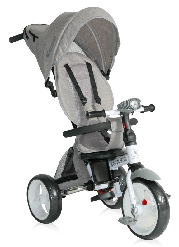 Lorelli Детский трехколесный велосипед с ручкой Lorelli ENDURO (Серый/Grey)