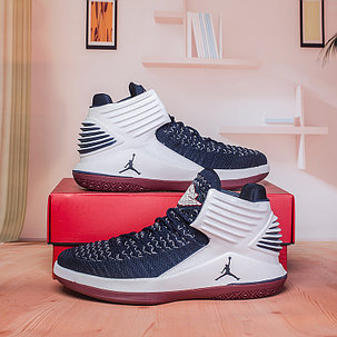 Баскетбольные кроссовки Air Jordan 32 (XXXII ) White\Blue, фото 2