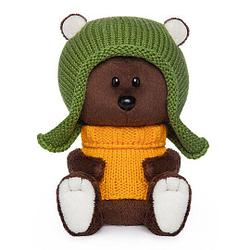 Мягкая игрушка "ЛЕсята" Медведь Федот в шапочке и свитере, 15 см