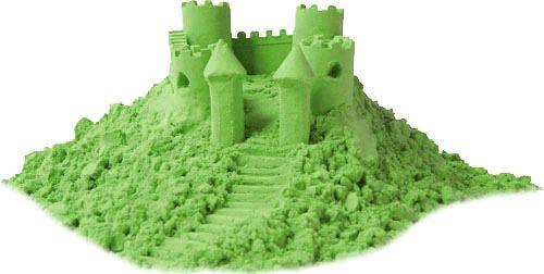 Космический пластичный песок, 3 кг. зелёный - фото 3 - id-p65015846