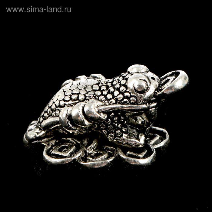 Сувенир кошельковый металл "Денежная жаба" 1,5х1,2 см