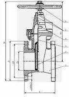 Задвижка чугунная 30ч6бр, бк, 31ч6бр гарантия