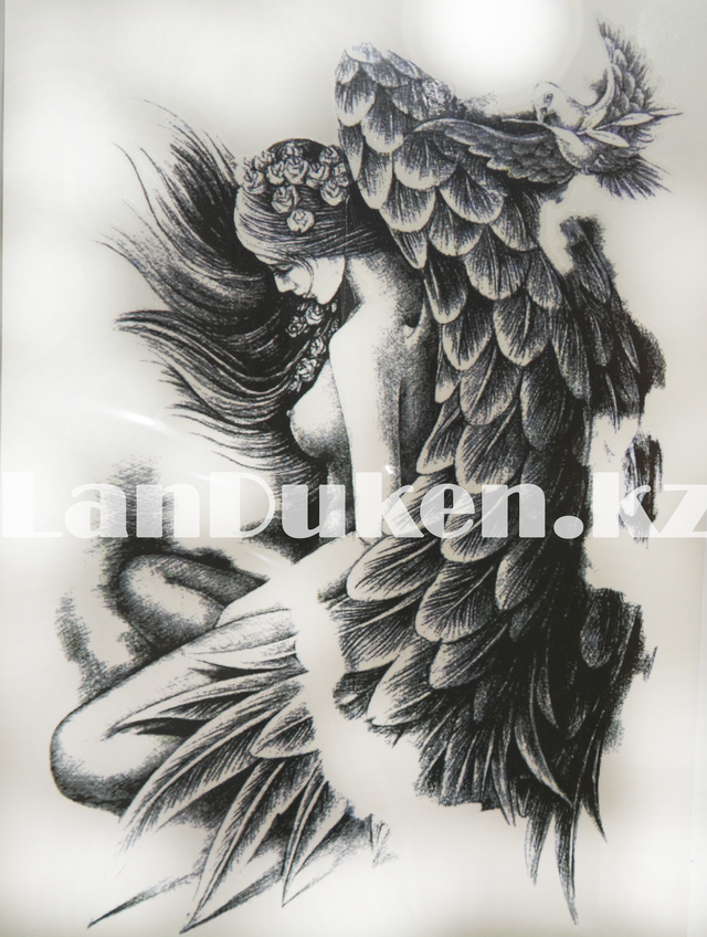 Временное тату Tattoo девушка с крыльями 215x155mm HB-802