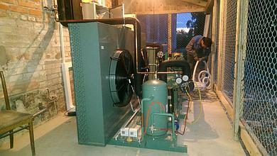 Сборка и установка агрегатов шоковой заморозки