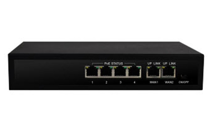 6-портовый коммутатор 10/100 М С 4-портовым POE MS412