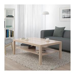 Журнальный стол ЛАКК под беленый дуб 118x78 см ИКЕА, IKEA, фото 2