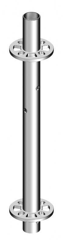 Стойка 0,67 м., с 2-мя фланцами, без наконечника со встроенным стартовым элементом