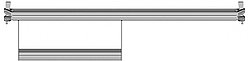 U-образный опорный ригель со ступенью 1.40 м для увеличения высоты на 25 см