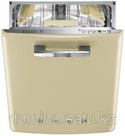 Стиль 50-х гг. Встраиваемая посудомоечная машина, кремовая 60 см Smeg ST2FABP2