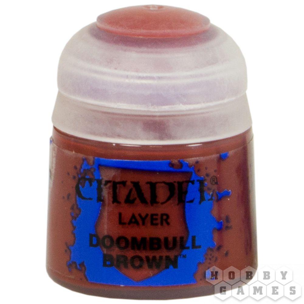 АКСЕССУАРЫ ВАРХАММЕР: Баночка с краской: Бурый Бык Рока (Paint Pot: Doombull Brown)