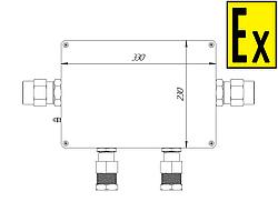 КВМК ГК 301 коробка коммутационная взрывозащищенная