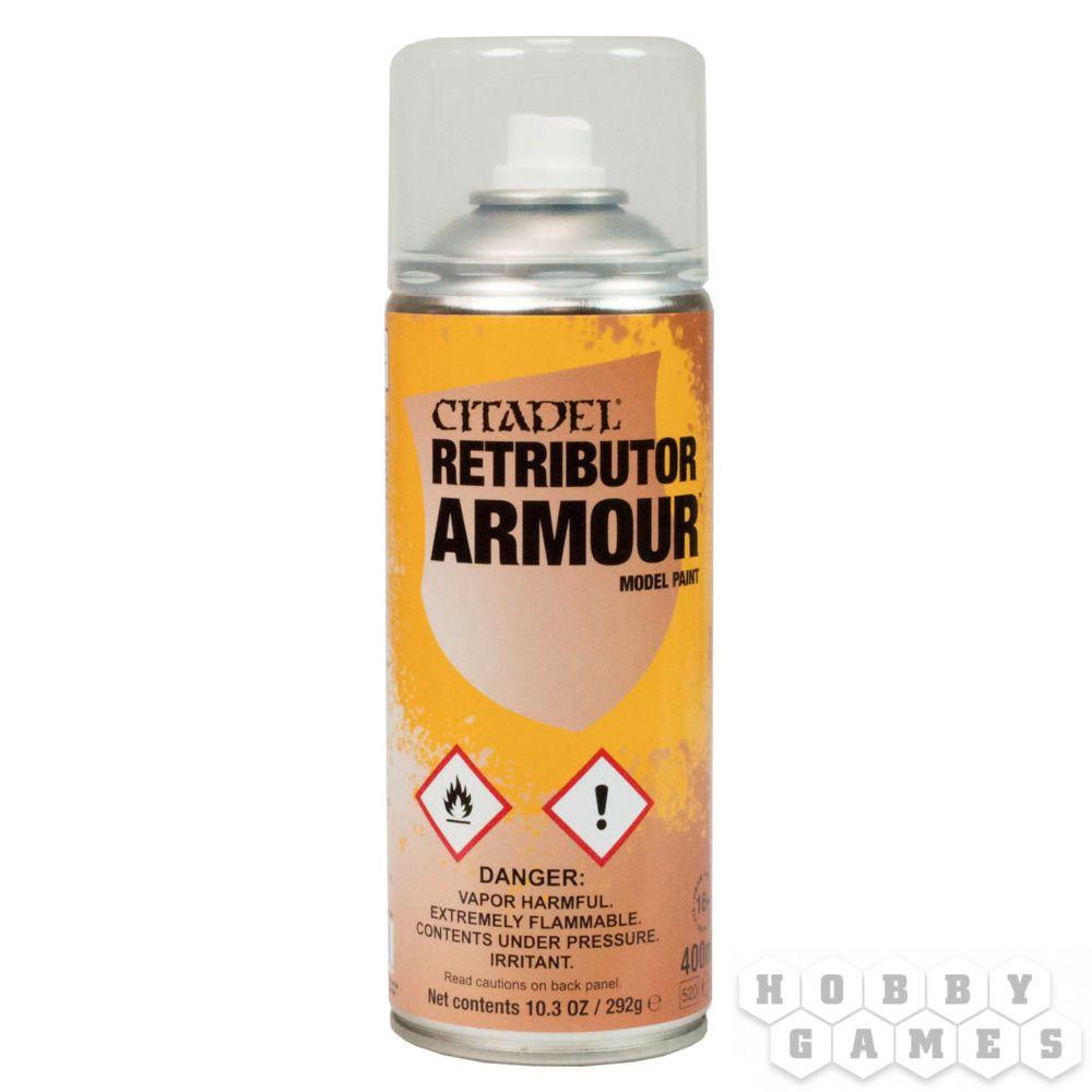 АКСЕССУАРЫ ВАРХАММЕР: Спрей-грунтовка Броня Воздаятеля (Retributor Armor Spray)