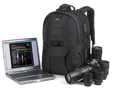 Сумка-рюкзак LOWEPRO для фотоаппарата и ноут бука и всех возможных аксессуаров, фото 2