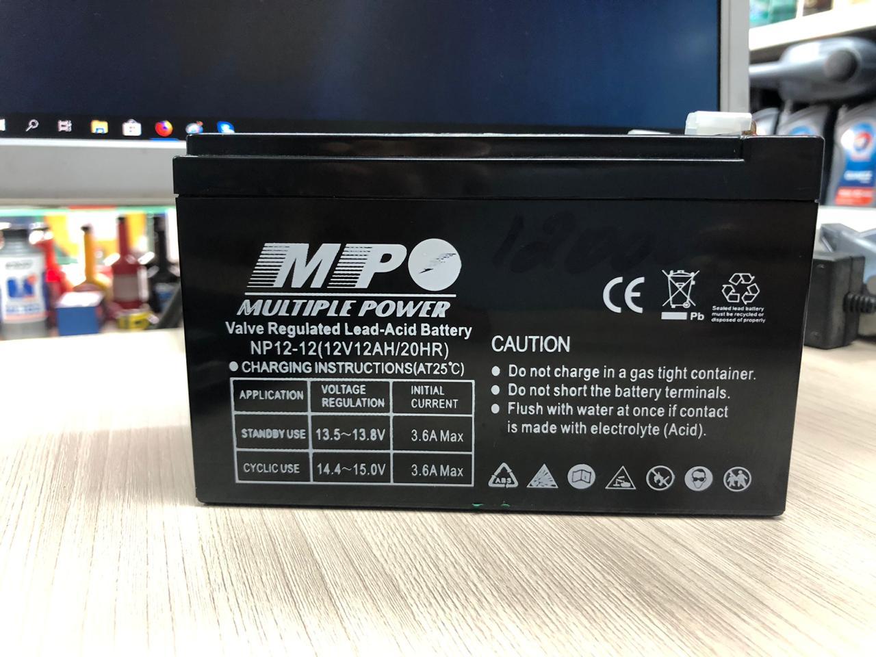 Аккумулятор MULTIPLE POWER NP12-12 (12Ah 12V) для ИБП UPS - фото 1 - id-p65066244