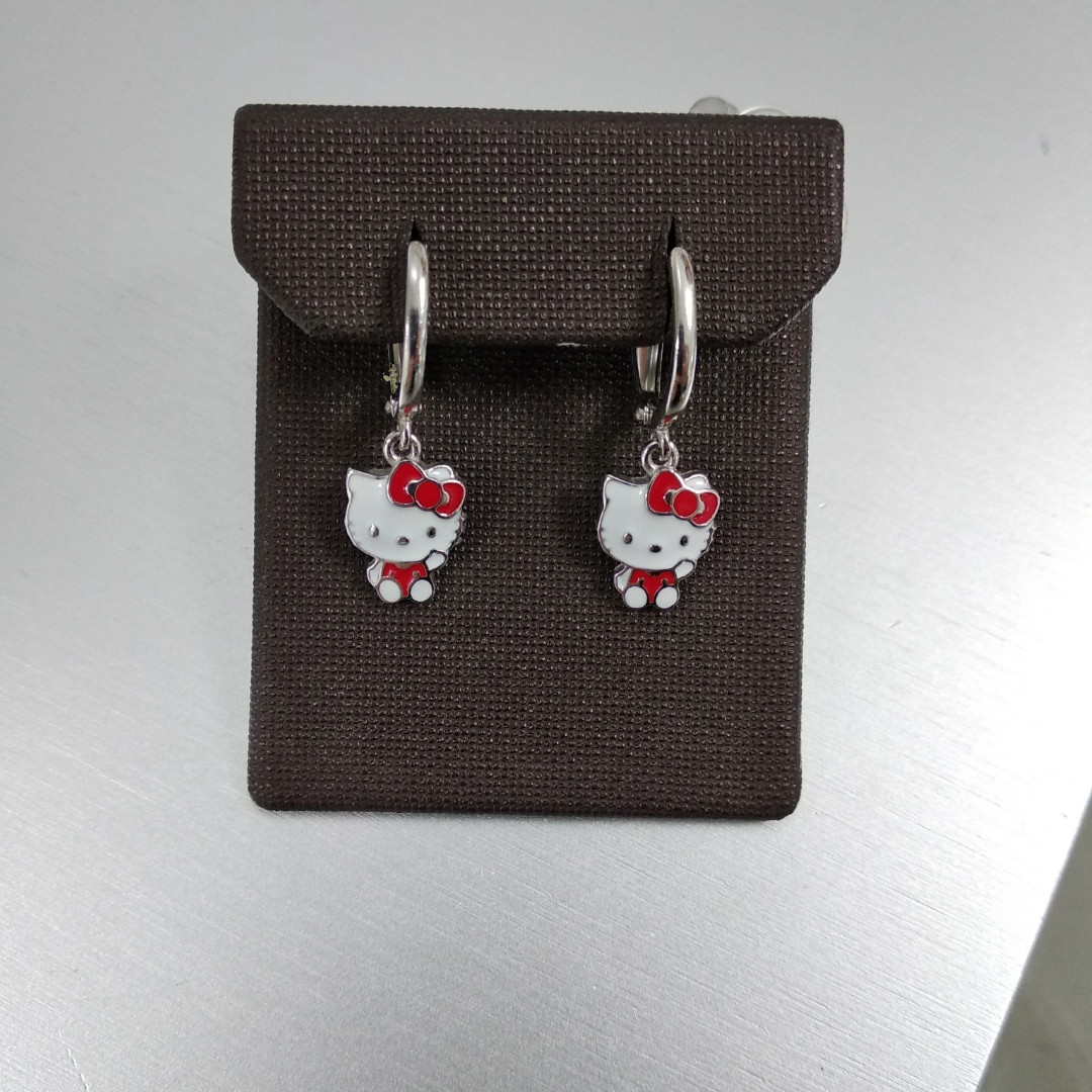 Серьги «Hello kitty»