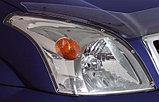 Защита фар/очки на Toyota Land Cruiser Prado 120/Ленд Крузер Тойота Прадо 120 2003-2008 карбон, фото 2